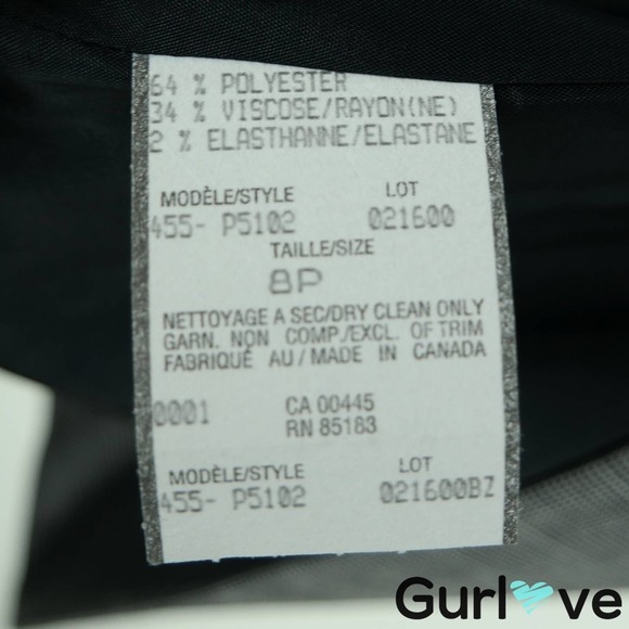 Louben Petite 8 Gray One Button Jacket - Picture 6 of 6